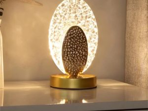 Touch Control Crystal Rechargeable Table Desk Lamp