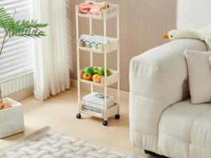 Four layer open storage rack