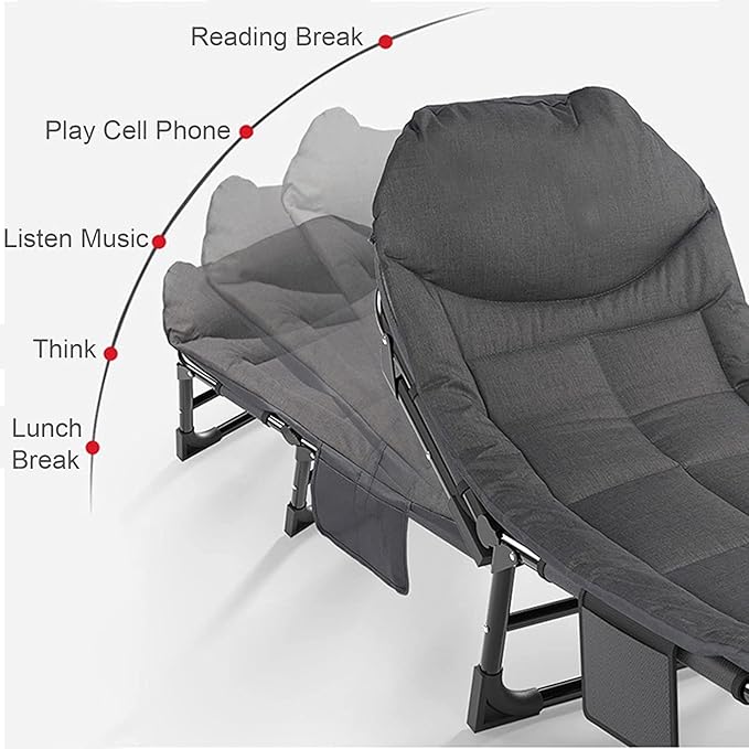 Metal Folding Lightweight Portable Multi-Function Single Bed - Image 3