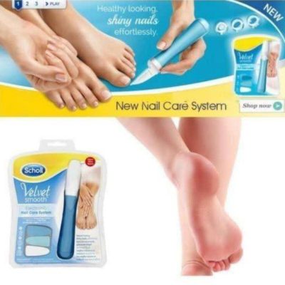 Scholl Velvet Smooth Electronic Nail Care System.