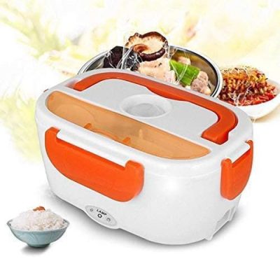 Multicolour Electric Plastic Food Warmer Lunch Box
