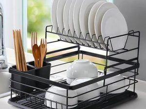 2-Tier Metal Dish Drainer