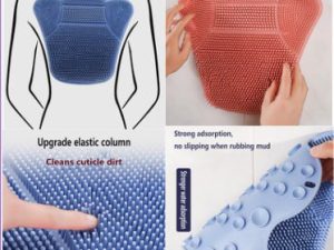 Crown-Shaped Silicone Bath Scrubbing Mat