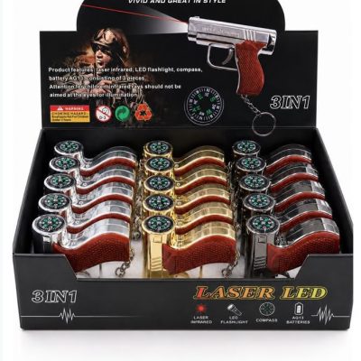 Gun Laser light Key Chain