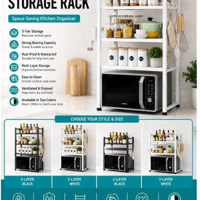 3 Tier Microwave oven rack