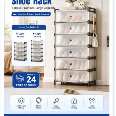 6 Layer Protective Shoe Rack