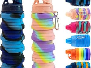 Collapsible Silicone water drinking Bottles