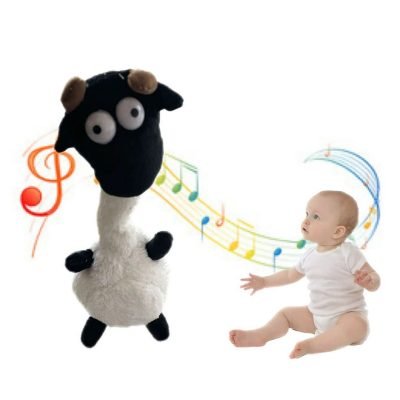 Rechargeable Dancing, Singing and Talking Sound Mimicking Sheep Plush Toy