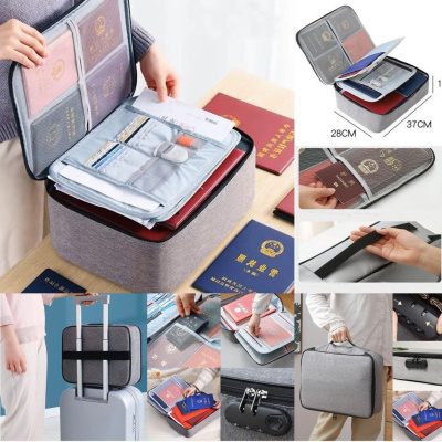 Three-Layer Lockable Document & Storage Bag