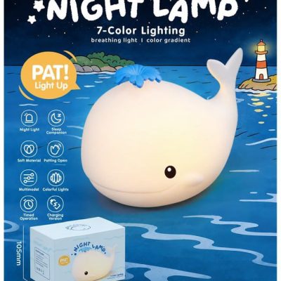 Cartoon Night Light Little whale